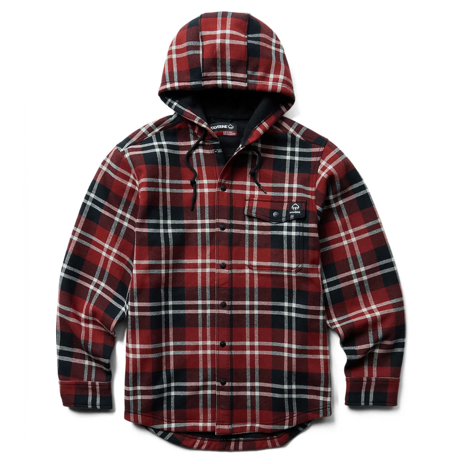 Wolverine Bucksaw Bonded Shirt Jac Garnet Plaid Discount