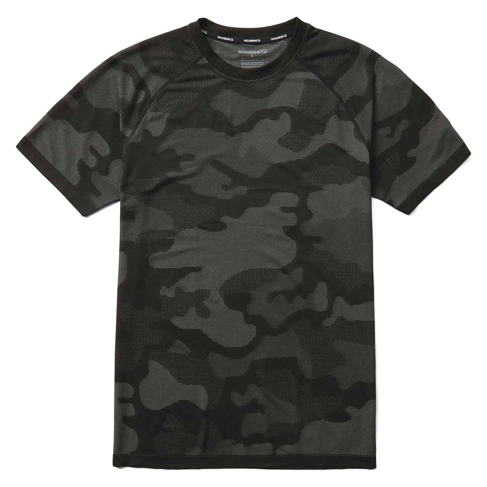 Wolverine Camo Mesh Crew Neck Undershirt Black Cheap