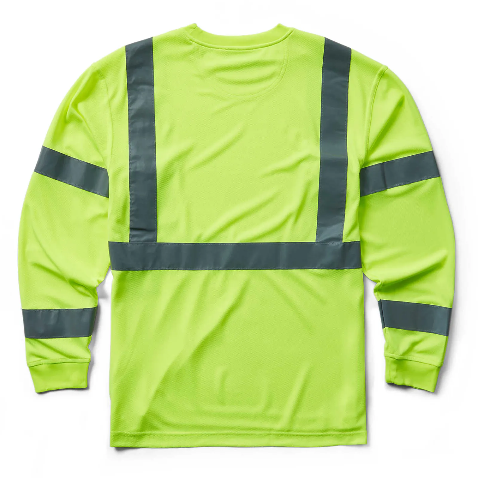 Wolverine Caution Long Sleeve Tee - Packaged Hi Vis Green Cheap