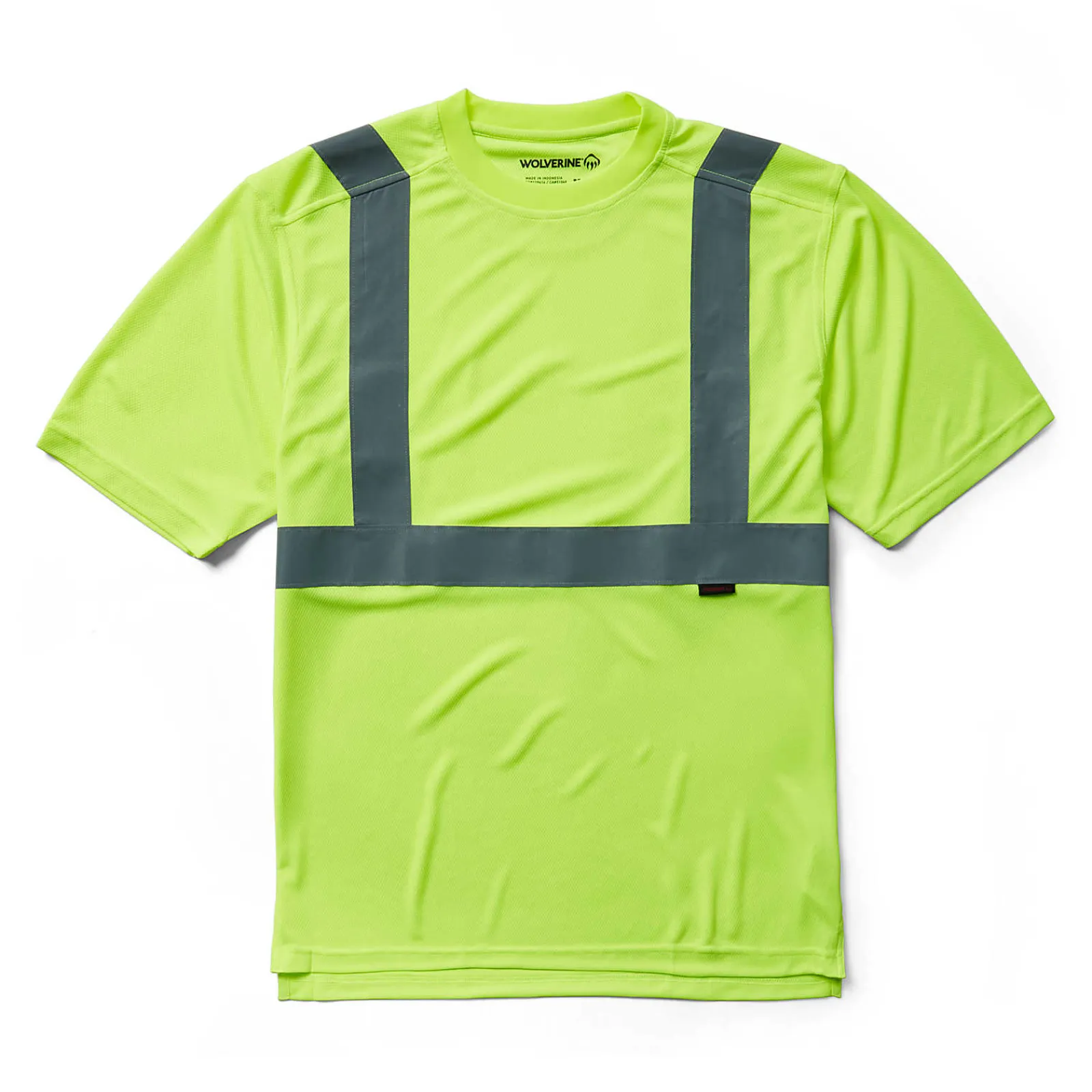 Wolverine Caution Short Sleeve Tee - Packaged Hi Vis Green Sale