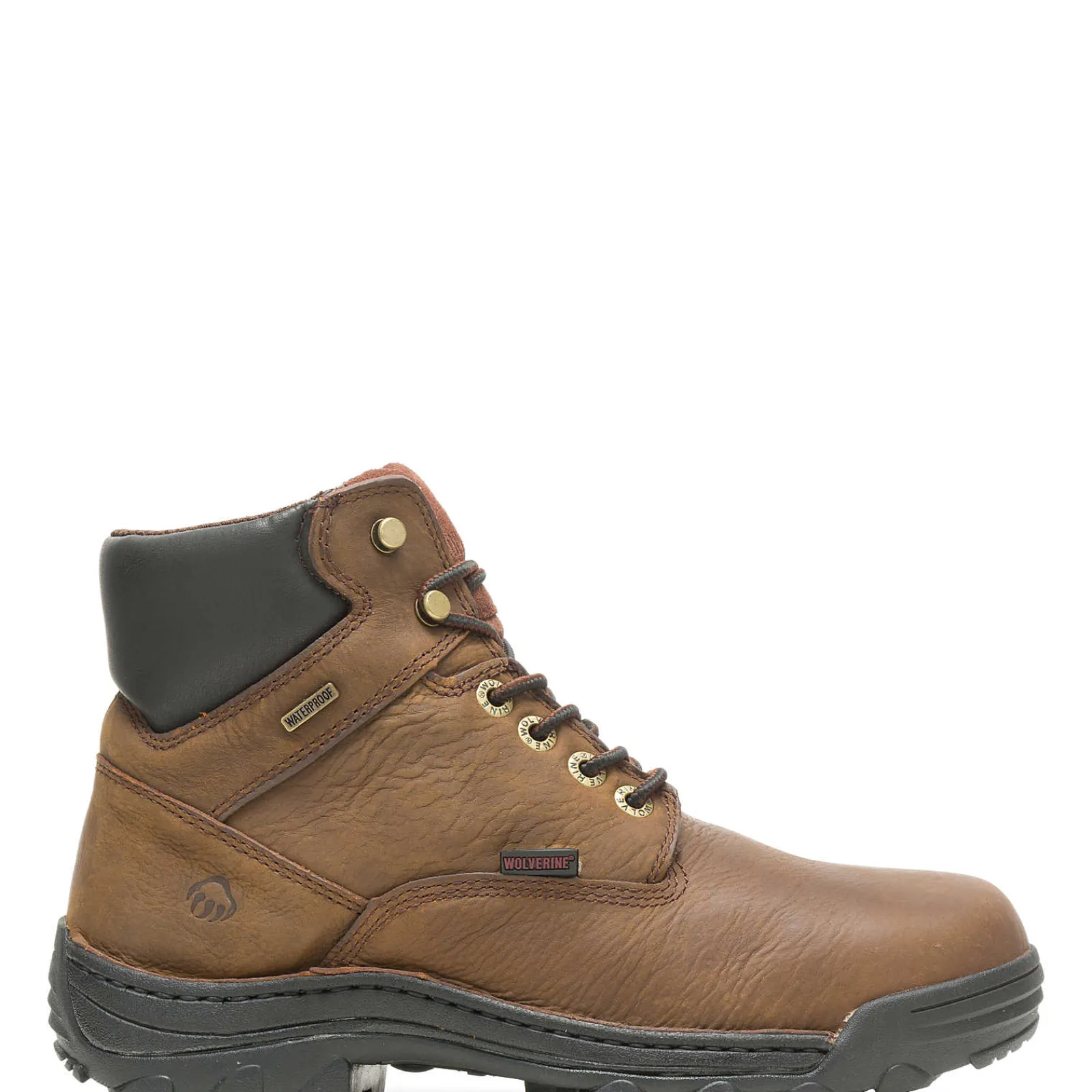 Wolverine Durbin Waterproof 6" Work Boot Brown Fashion