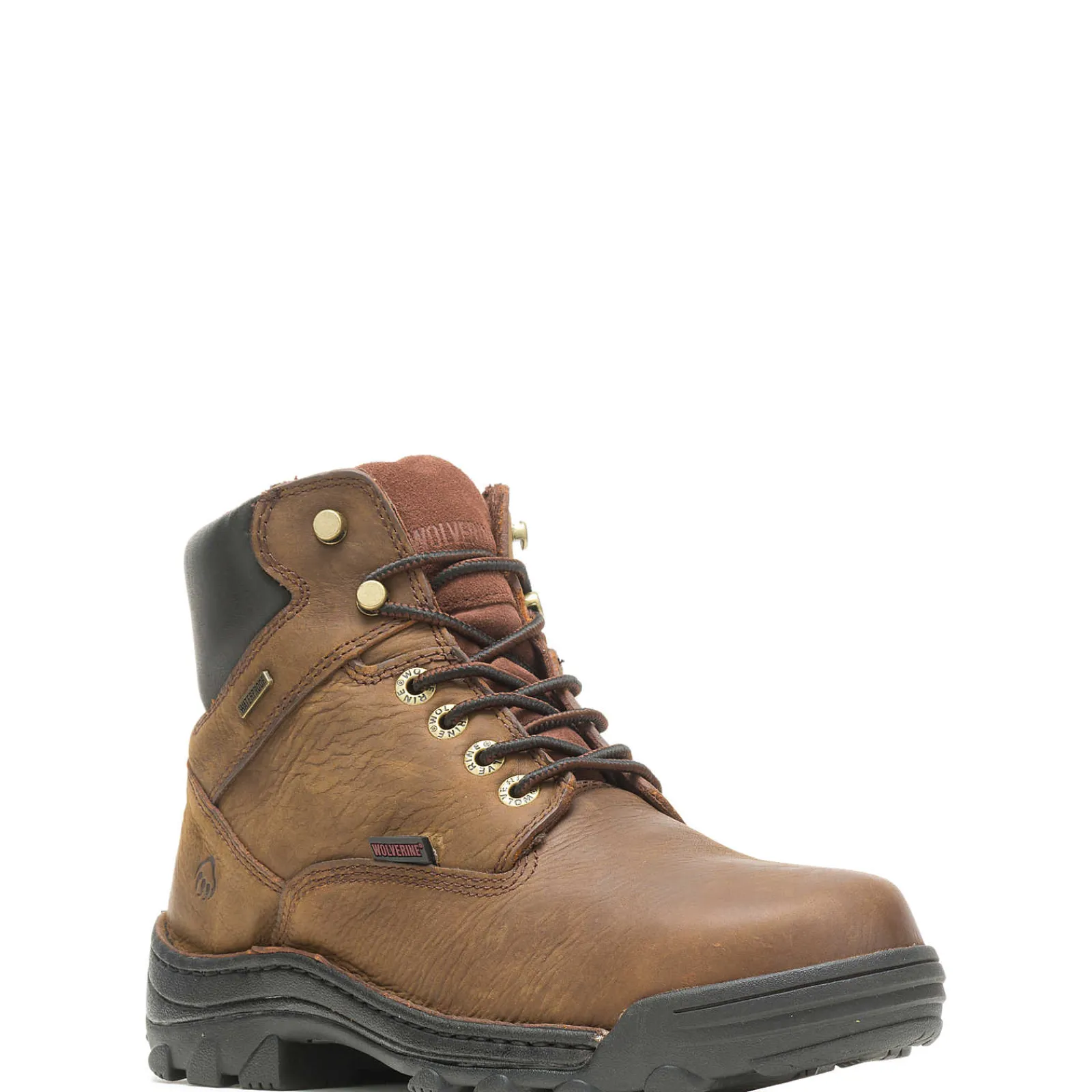 Wolverine Durbin Waterproof 6" Work Boot Brown Fashion