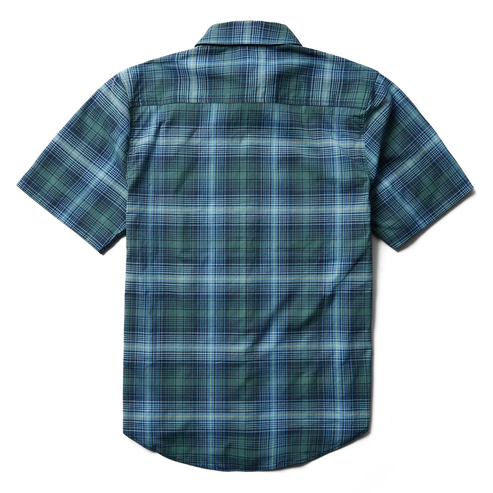 Wolverine Fuse Short Sleeve Plaid Shirt Blue Shadow Cheap