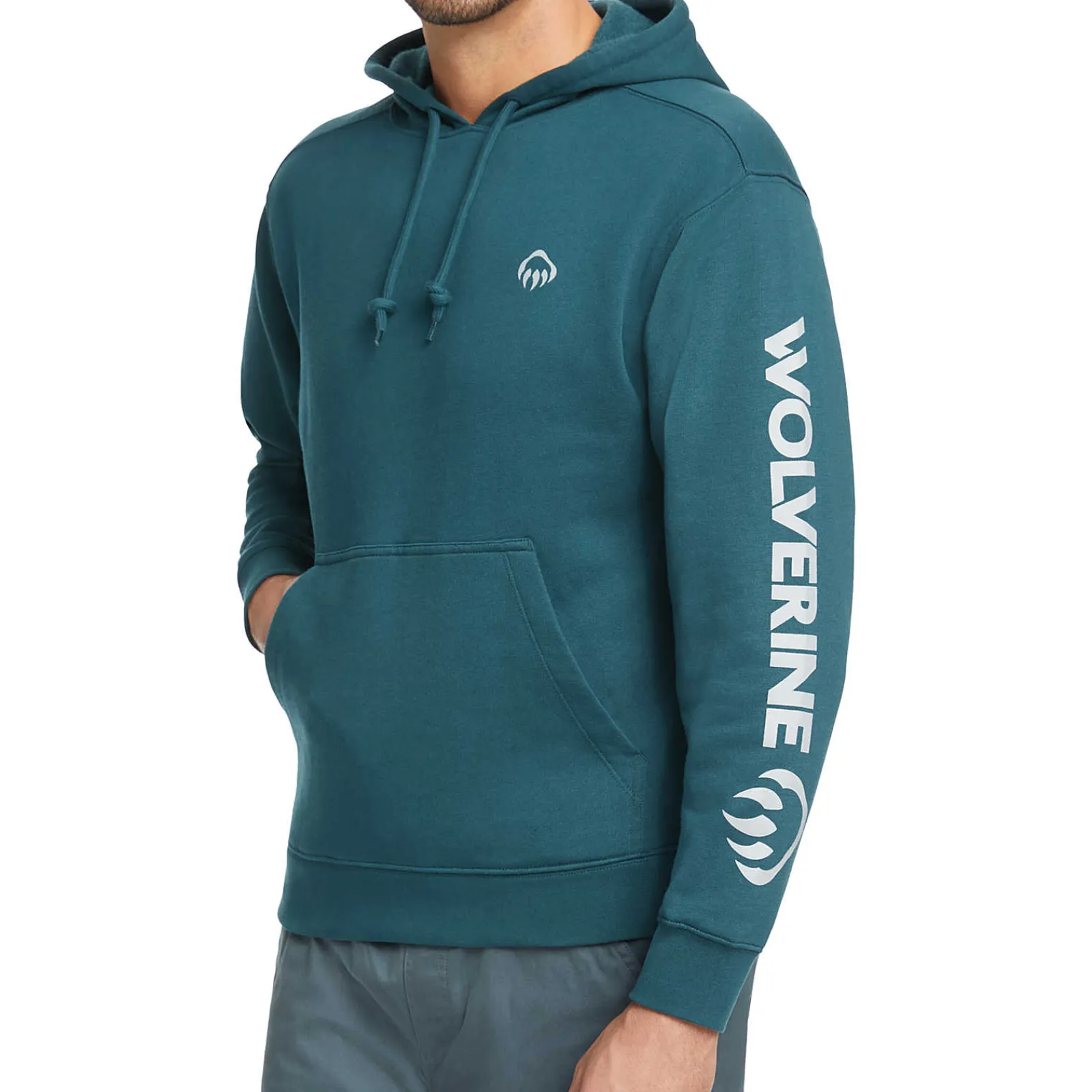 Wolverine Graphic Hoody- Sleeve Logo Ink Blue Discount