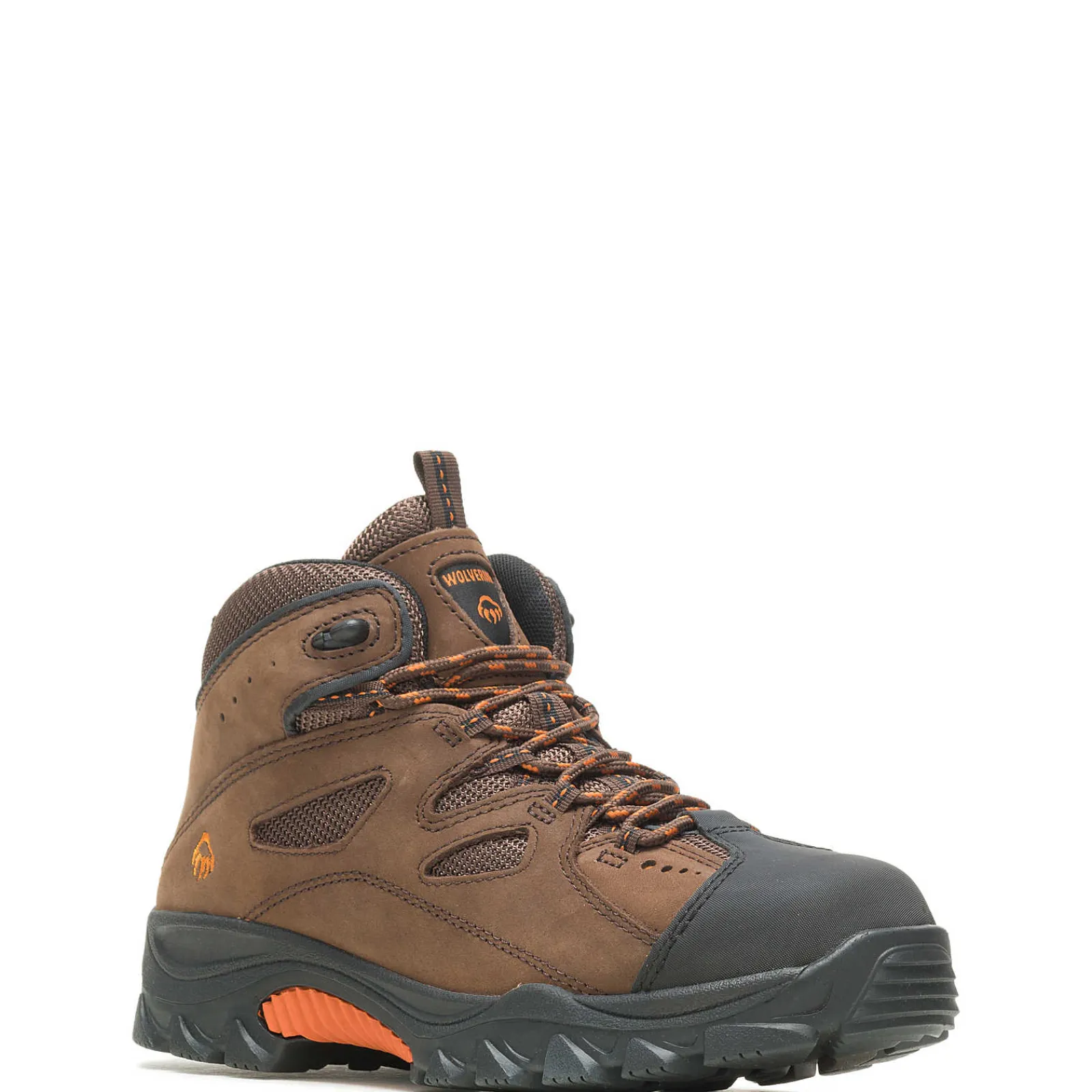 Wolverine Hudson Steel-Toe Work Boot Dark Brown/Black Hot