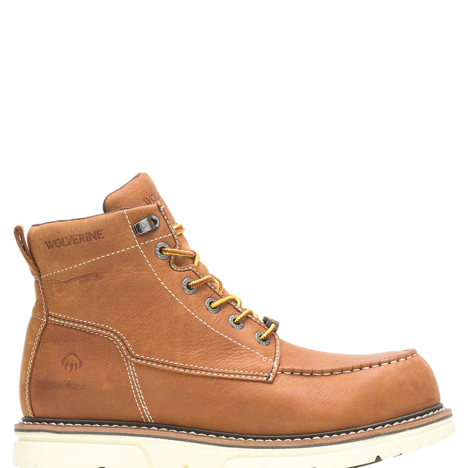 Wolverine I-90 DuraShocks® Moc-Toe CarbonMAX® 6" Work Boot Tan Sale