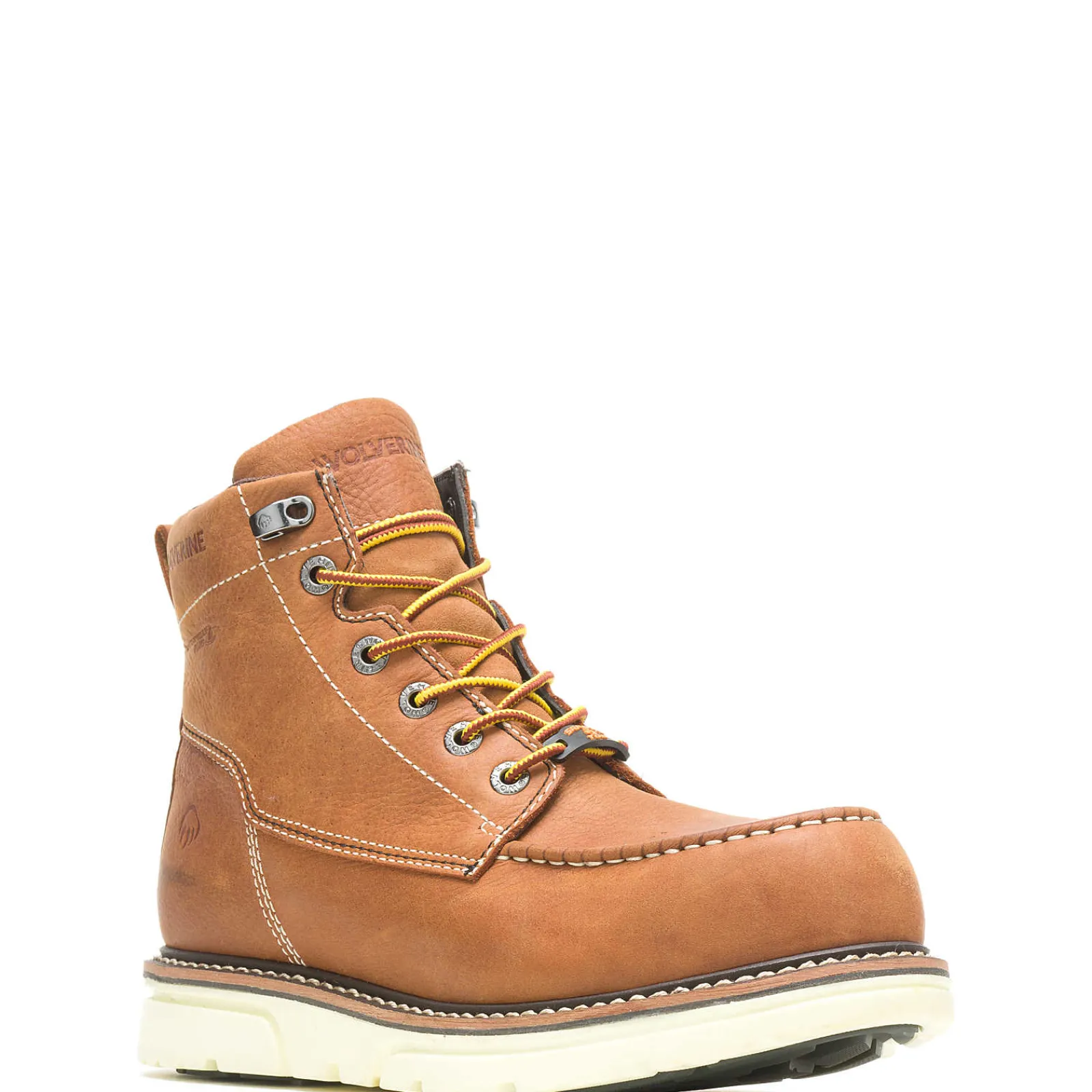 Wolverine I-90 DuraShocks® Moc-Toe CarbonMAX® 6" Work Boot Tan Sale