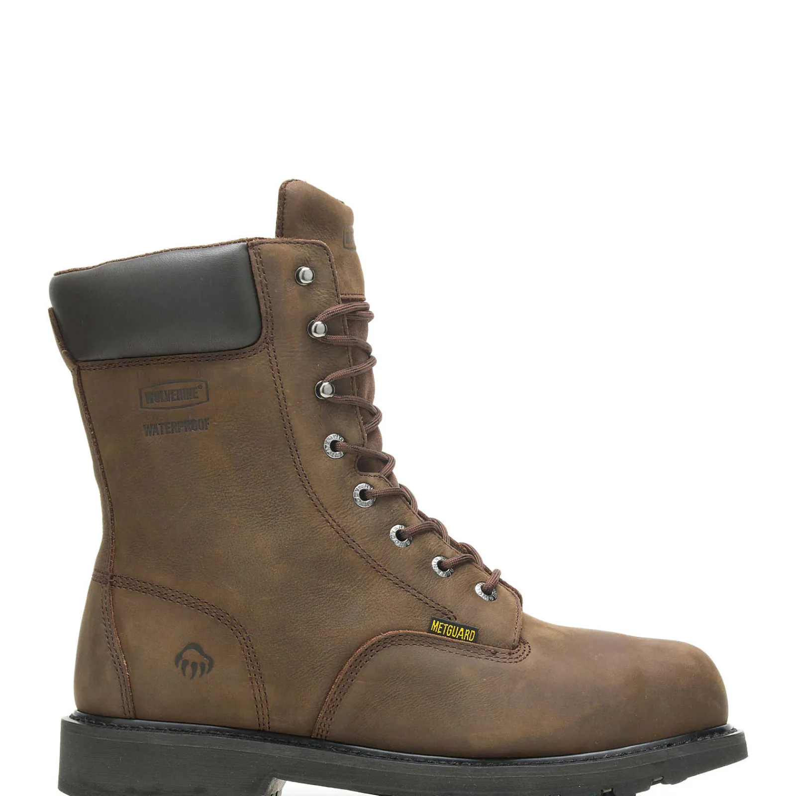 Wolverine McKay Waterproof Steel-Toe 8” Work Boot Brown Online