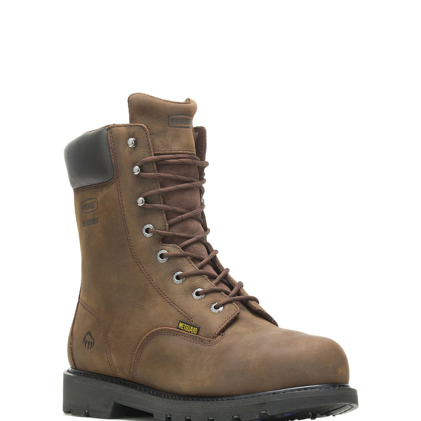 Wolverine McKay Waterproof Steel-Toe 8” Work Boot Brown Online