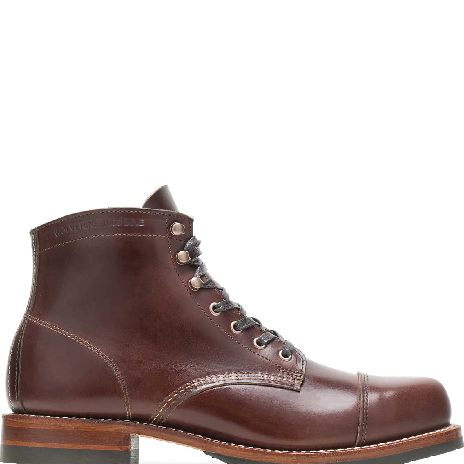 Wolverine 1000 Mile Cap-Toe Classic Boot Havana Brown Sale