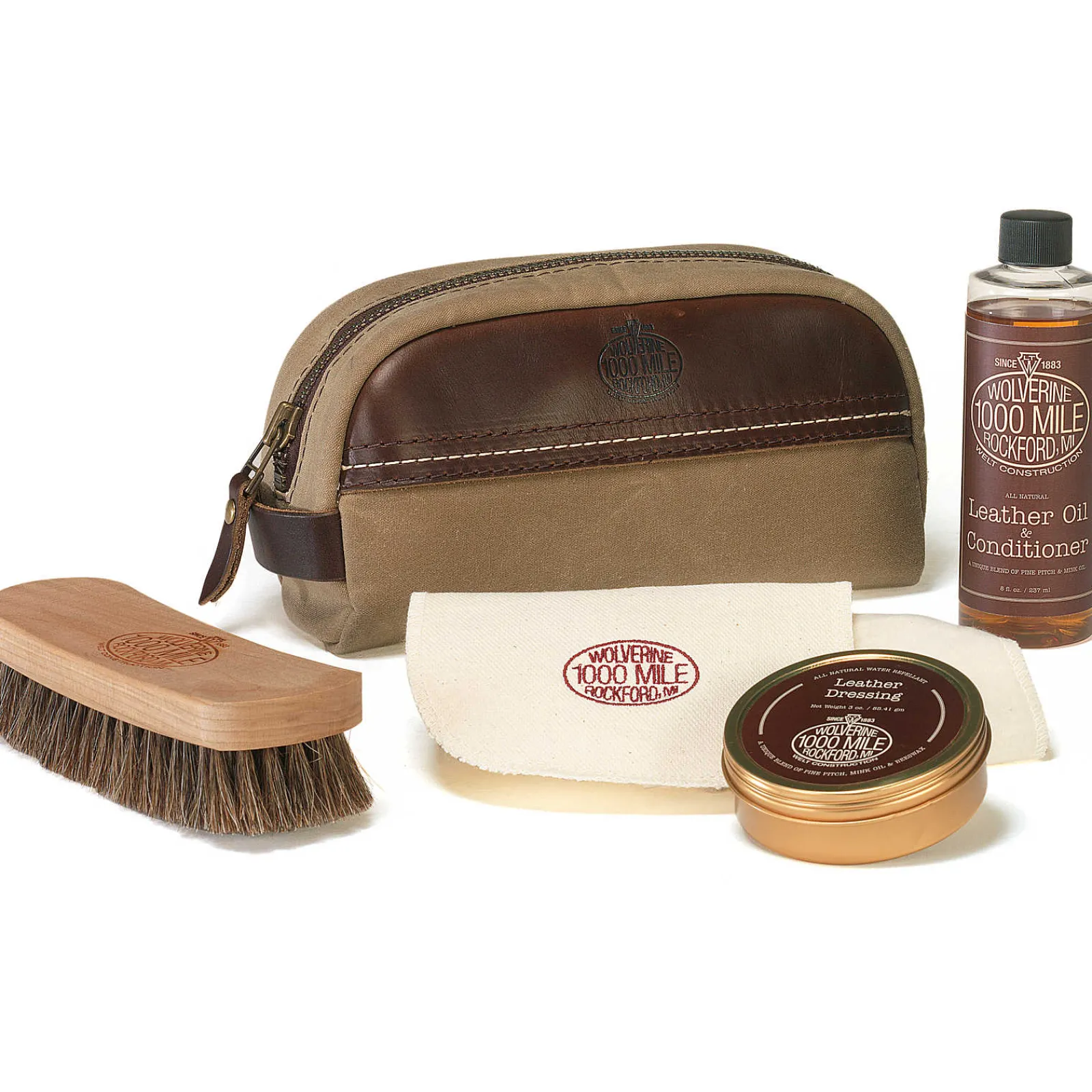 Wolverine 1000 Mile Leather Care Kit Brown Discount