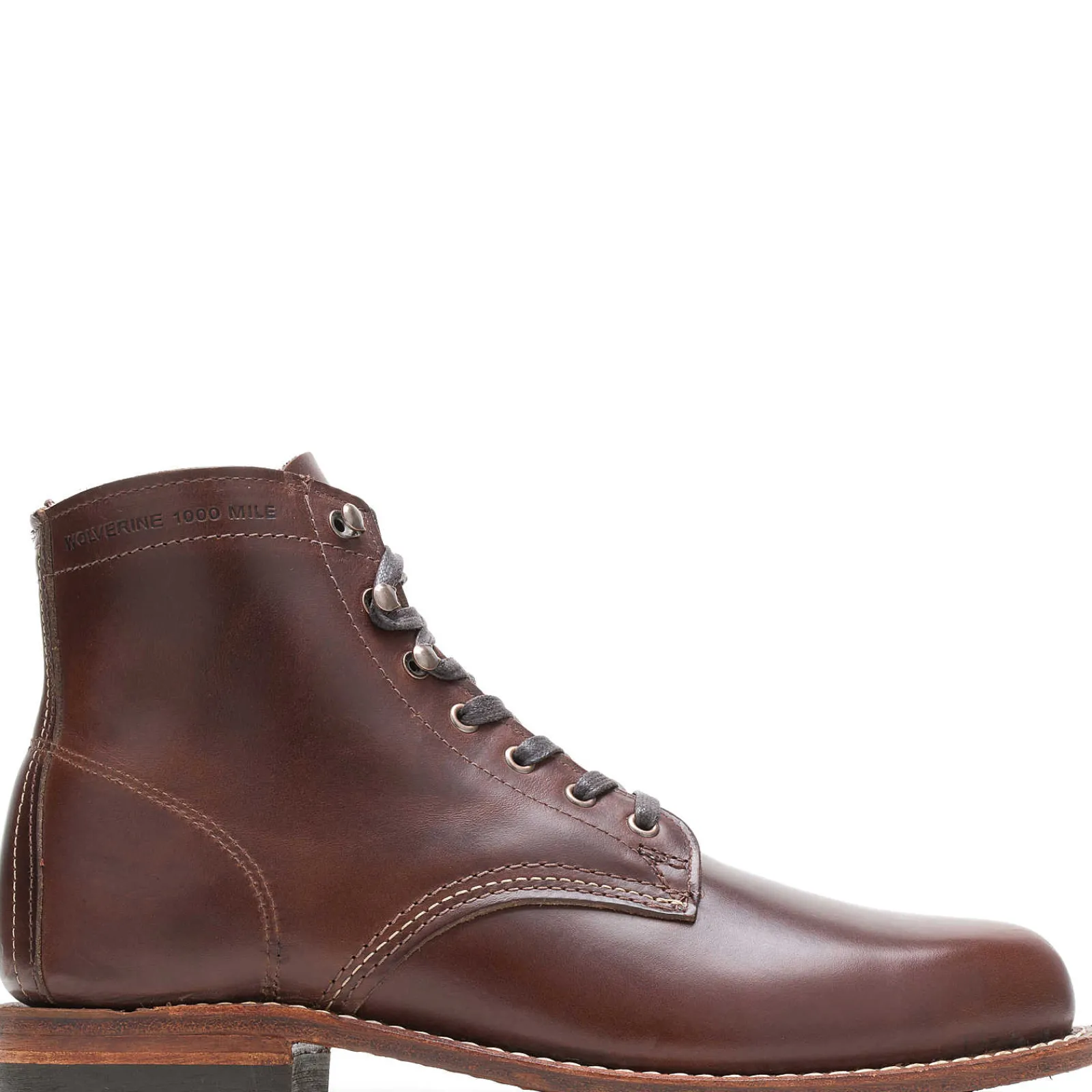 Wolverine 1000 Mile Plain-Toe Original Boot Brown Fashion