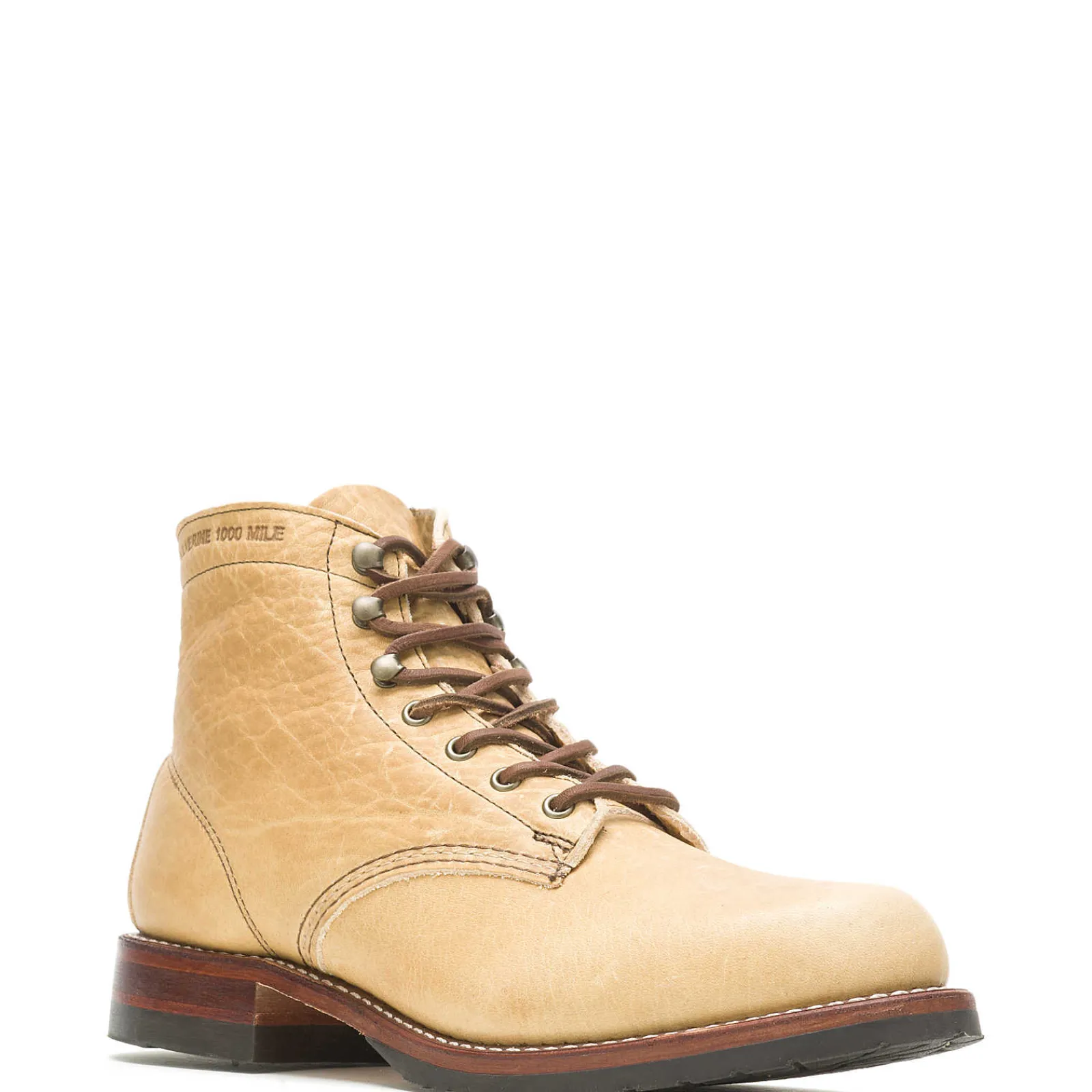 Wolverine Olive Tanned - 1000 Mile Plain-Toe Classic Boot Natural Cheap