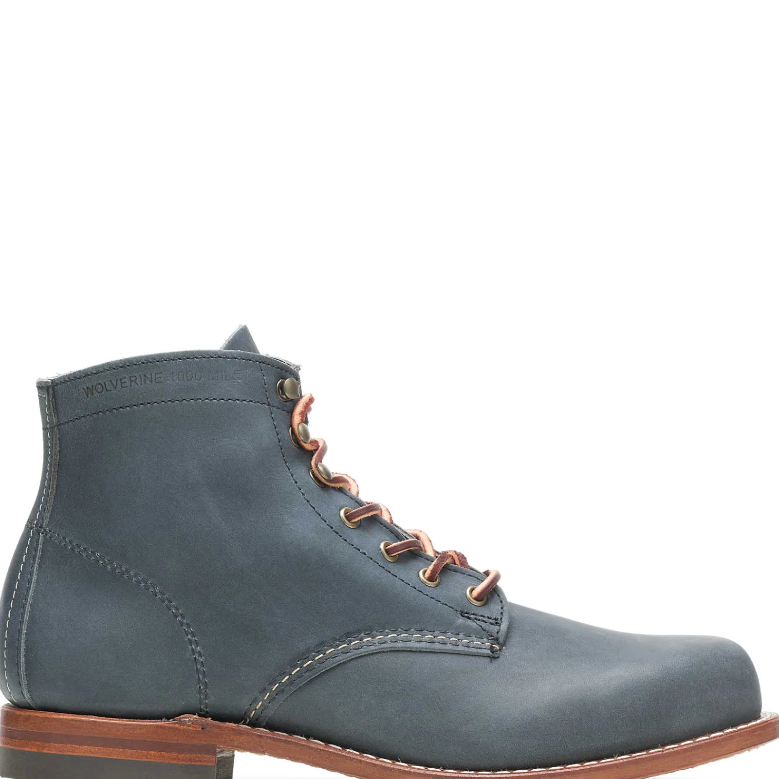 Wolverine Olive Tanned - 1000 Mile Plain-Toe Original Boot Navy Clearance