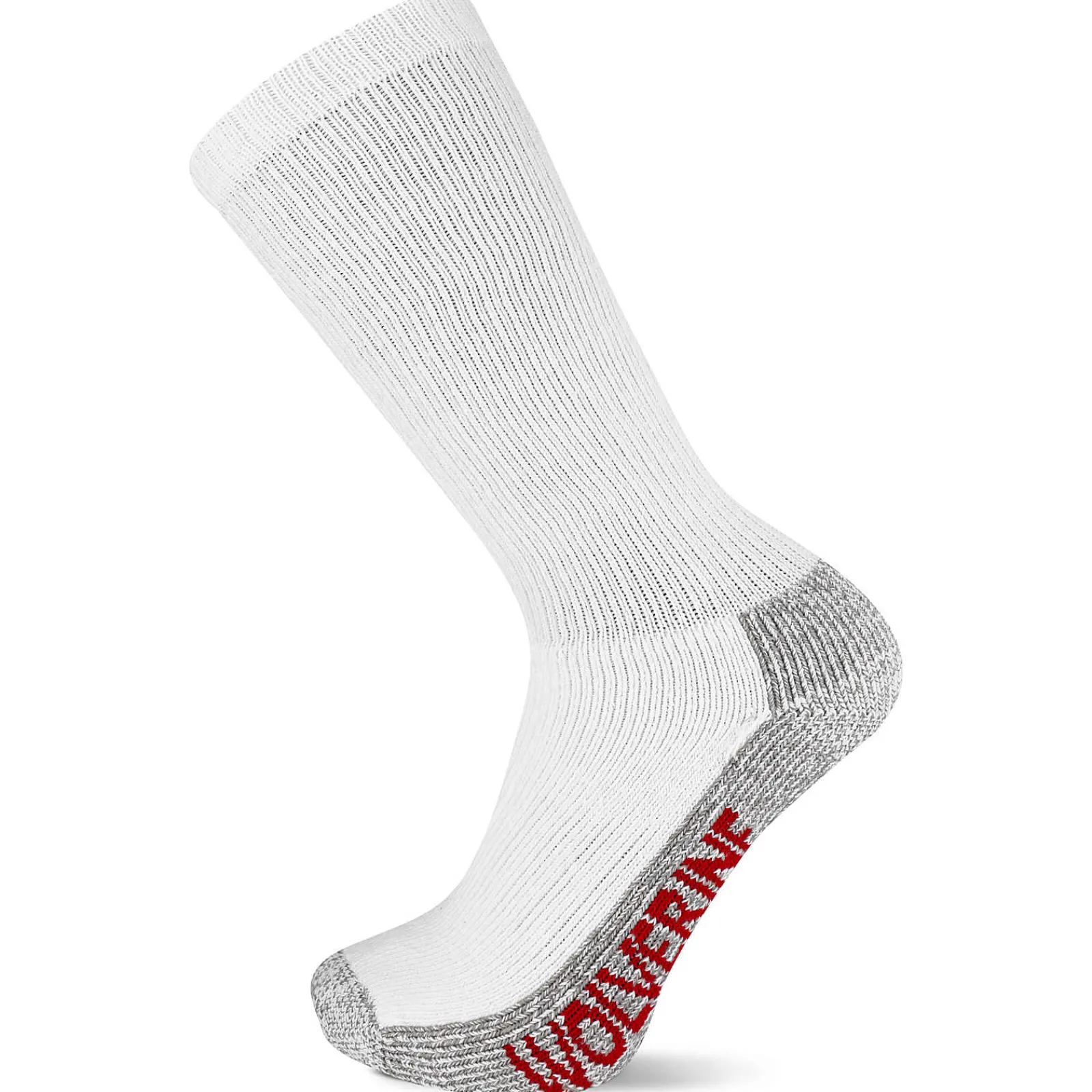 Wolverine 2-PK Steel-Toe Cotton Over-the-Calf Sock White Sale