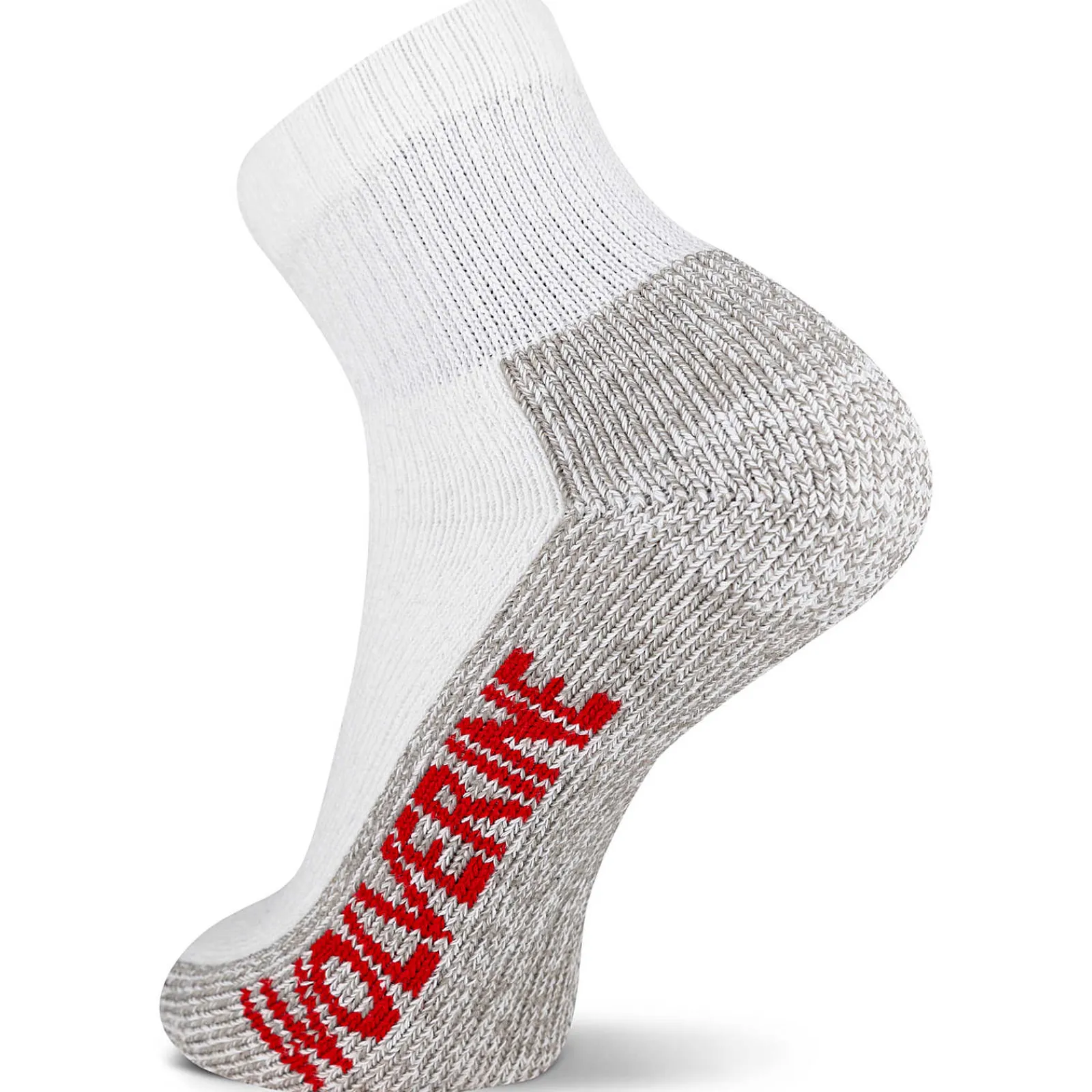 Wolverine 2-PK Steel-Toe Cotton Quarter Sock White Clearance