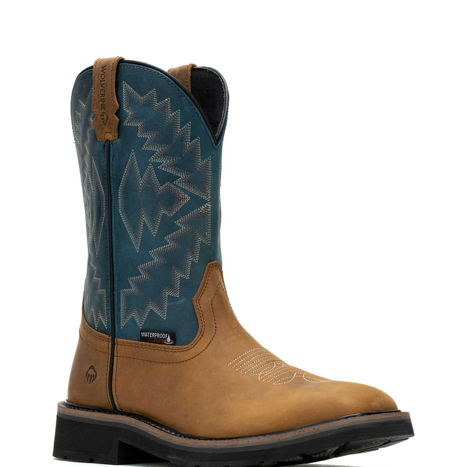 Wolverine Rancher Arrow Steel-Toe Wellington Work Boot Blue Hot