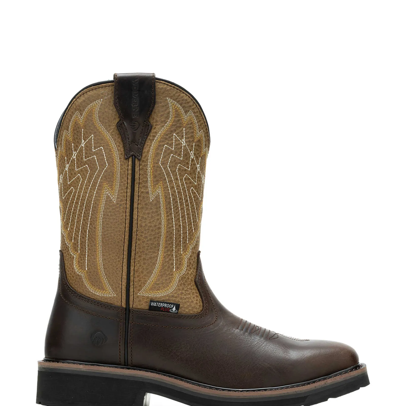 Wolverine Rancher Eagle Waterproof Steel-Toe Wellington Work Boot Gravel/Tan Online