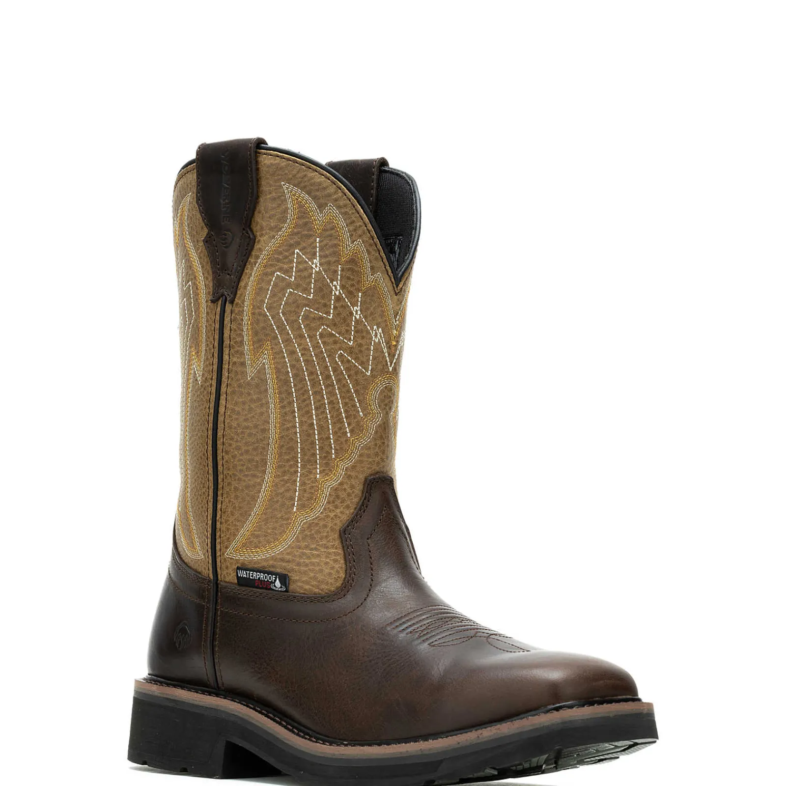 Wolverine Rancher Eagle Waterproof Steel-Toe Wellington Work Boot Gravel/Tan Online