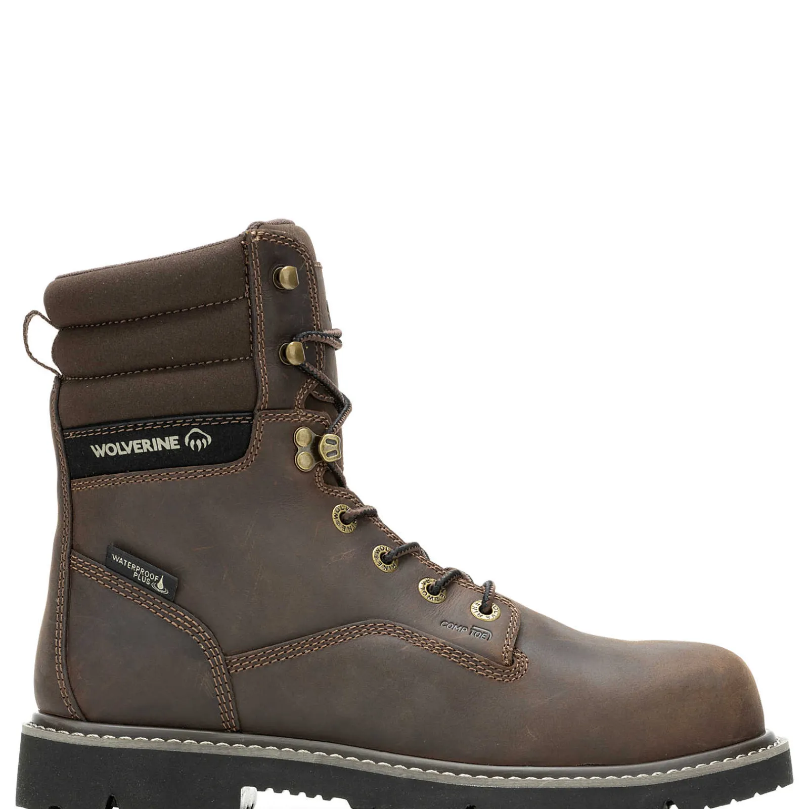 Wolverine Revival 8" Composite-Toe Work Boot Dark Brown Sale