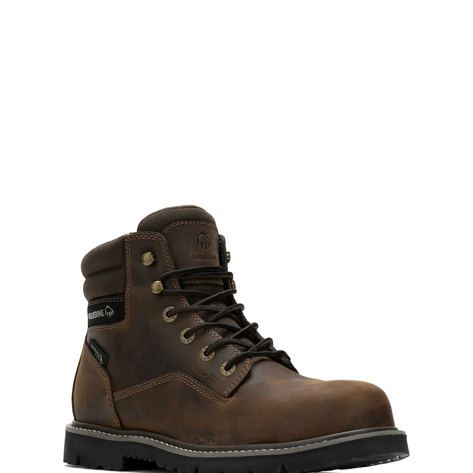 Wolverine Revival 6" Composite-Toe Work Boot Dark Brown Hot