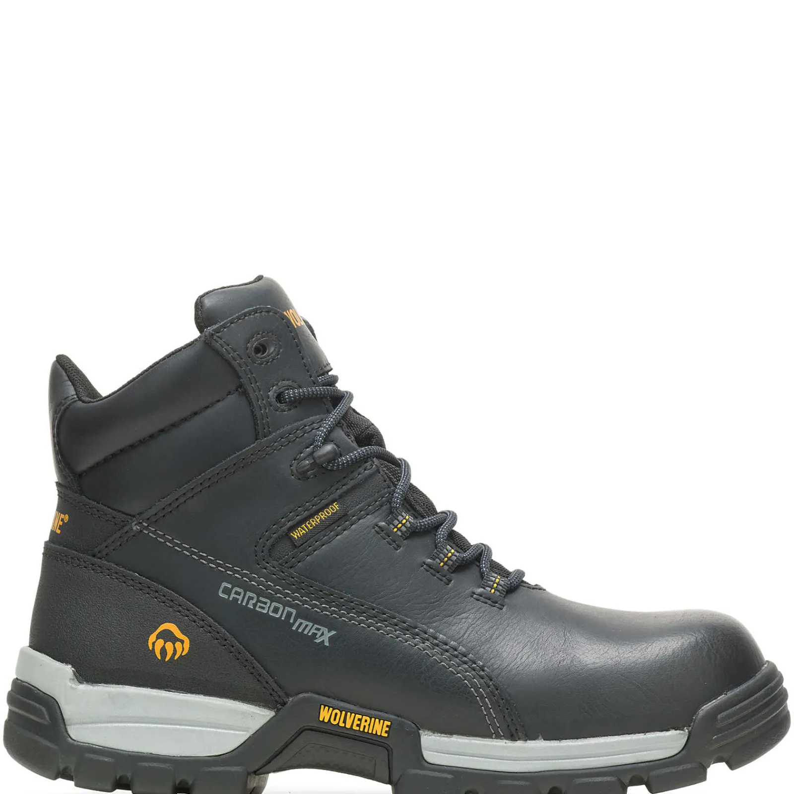 Wolverine Tarmac Waterproof Reflective Composite-Toe 6" Work Boot Black Sale