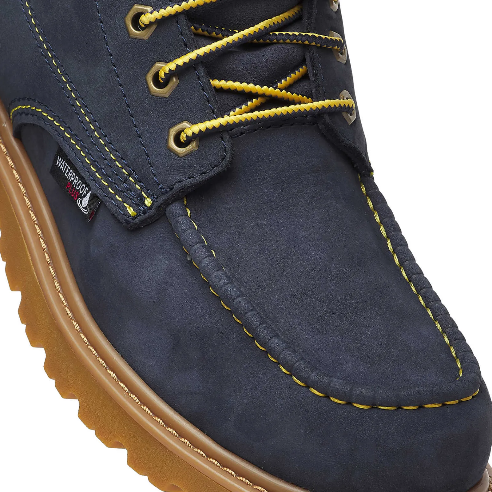 Wolverine X Valiant University Of Michigan Floorhand Moc Toe Work Boot Navy Sale